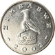 Monnaie, Zimbabwe, Dollar, 2002, Harare, TTB, Nickel Plated Steel, KM:6a - Simbabwe