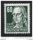 60 Pfg. Hegel Schwarzgrün Postfrisch, Bestprüfung Paul BPP - Unused Stamps