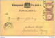 1881: 5 Pfg. Wappen Lila Mit Wz 2 Als Bildgleiche Mischfrankatur Auf 5 Pfg. Ganzsachenkarte Ab ERLANGEN In Die Schweiz. - Postwaardestukken