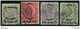 1904, Die Vier Höchstwerte 50 Cent Bis 4 Francs Gestempelt. Michel 1.200,- - Crète