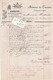 91 - BOIGNEVILLE - Mémoire Des Travaux De La Menuiserie LAHAYE Daté De 1896  ( 30 Cm X 19,5 Cm )   Rare - 1800 – 1899