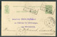 CHEMINS DE FER PRINCE HENRI Traction Et Matériel S/E.P. Carte 5c. Oblitération Griffe AMBULANT LONGWY-LUXEMBOURG 17-1105 - Stamped Stationery