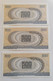 500 Lire 1967 3 Banconote Serie Consecutive - 500 Lire