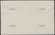 POLAND (1954) Coal Mine. Steel Mill. Lublin Castle. Ship Loading. Block Of 4 Ungummed Proofs Marked "WZOR". - Proofs & Reprints