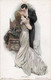 A12 - ARTIST SIGNED ILLUSTRATOR " THE KISS " REINTHAL & NEWMAN PAINTED BY HARRISON FISHER POSTCARD UNUSED - Fisher, Harrison
