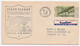 UNITED AIR LINES - 1945 US First Flight DIRECT EAST WEST Route New England Pacific Coast + Via Air Mail LABEL - Avions
