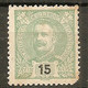 POR - Yv. N° 128  (*)  15 R  Vert Charles Ier Cote  55  Euro  BE R 2 Scans - Unused Stamps