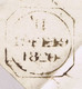 Ireland Laois 1820 Letter Sunbury To Dublin 2-line ABBEYLEIX 48 Town Mileage Mark Rated "7" Sevenpence - Préphilatélie