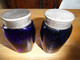 Anciens Pots  De Crème Faciale  X 2 ( Guerlin ? ) En Verre Bleu Avec Bouchons  BE - Accessoires