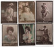 CARTES CIGARETTES CLIMENT ALGER Lot De 6 Artiste DEL BAYE DE SOMAR BARDOUX FORCER HENRIOT GERARD - Climent