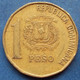 DOMINICAN REPUBLIC - 1 Peso 2002 KM#80.2 Monetary Reform 1937 - Edelweiss Coins - Dominicaanse Republiek