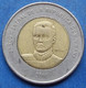 DOMINICAN REPUBLIC - 10 Pesos 2008 "General Mella" KM# 106 - Edelweiss Coins - Dominikanische Rep.