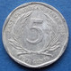 EAST CARIBBEAN STATES - 5 Cents 2002 KM# 36 Elizabeth II - Edelweiss Coins - Caraïbes Orientales (Etats Des)