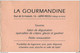 REDU ..-- Carte PUBLICITAIRE De La " LA  GOURMANDINE" .  Dépliant . Plan . - Libin