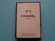 " N° 5 " CHANEL Paris Eau De Toilette ( 4 Ml Sample ) Original Boite/Box ( Good Condition ) Voir Scans ! - Miniatures Womens' Fragrances (in Box)