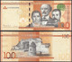 DOMINICAN REPUBLIC - 100 Pesos 2014 P# 190 America Banknote - Edelweiss Coins - Dominicaine