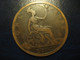 One Penny 1892 Queen Victoria Bronze Coin UK England Great Britain - Autres & Non Classés
