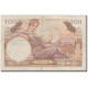 France, 100 Francs, 1955-1963 Treasury, Undated (1956), TB+, Fayette:42.4 - 1955-1963 Tesoro Público