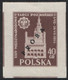 1955 Poland, Mi 915/916 Proof Of Colour, Guarantee Korszeń, City Hall Architecture Poznań International Fair MNH** P30 - Probe- Und Nachdrucke