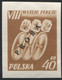 Poland 1955, Mi 905/6 VIII International Cycling Peace Race Original Proof Colour Guarantee PZF Expert Korszeń MNH** P30 - Essais & Réimpressions