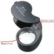 Loupe De Poche / Opvouwbaar Vergrootglas / Klapplupe / Folding Magnifier - 40X + LED - Pinzetten, Lupen, Mikroskope