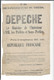 4 Septembre 1870 - Dépêche  Ministre De L'intérieur Léon Gambetta . Proclamation République  . Sous-Préfecture Thiers - Documents Historiques