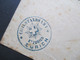 Delcampe - Schweiz 1879 MiF Nr. 22 U. 30 Amtlich Civilstandssache Blauer Stempel Civilstandesamt KT Zurich - Cartas & Documentos