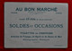 Chromo "Au Bon Marché" Paris - Maison Aristide Boucicaut - Carte Géographique, Drapeau, Timbre - Italie - Au Bon Marché