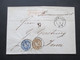 Altdeutschland Preussen 1862 Nr. 18 / 18 MiF Einschreiben Roter Stempel Recomandirt Berlin - Jena Mit L2 Ank. Stempel - Brieven En Documenten