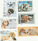 2  TRES BEAUX TIMBRES ILLUSTRES AVEC   CHIENS LEVRIERS  SALUKIS - Honden