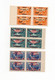 !!! PRIX FIXE : LEVANT, N°41/43 EN BLOCS DE 4 NEUFS ** - Unused Stamps