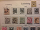 LUXEMBOURG 1859 - 1907 Collection 56 Timbres Neufs Et Obl Dont Taxe,service Sur Page Album Ancienne,  TB Cote 80 Euros - Collections