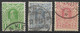 1909 NORWAY NORWEGEN - 1Kr, 1 ½Kr, 2Kr Mi. 72/74 - USED - Cat. €500 - Unused Stamps