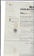 Contrat D'assurance Pour  Steamers  Overland  - Navigation San Francisco à Paris Par Panama Et Chagras 1856 - Documents Historiques