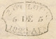 Ireland Dublin Penny Post 1822 Oval Timestamp 2 O'CLOCK AFN 5 DE 1822 On Letter From Blackrock To Glasslough - Prefilatelia