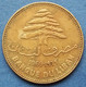 LEBANON - 25 Piastres 1969 KM# 27.1 Independent Republic Asia - Edelweiss Coins - Liban