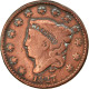 Monnaie, États-Unis, Coronet Cent, Cent, 1827, U.S. Mint, Philadelphie, TB - 1816-1839: Coronet Head (Tête Couronnée)