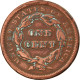 Monnaie, États-Unis, Braided Hair Cent, Cent, 1842, U.S. Mint, Philadelphie - 1840-1857: Braided Hair