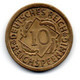 Allemagne - 10 Reichspfennig 1929 F - TTB+ - 10 Rentenpfennig & 10 Reichspfennig