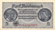 5 Mark Reichsbanknote UNC (I) Ohne Datum Deutsche Besetzung - Tweede Wereldoorlog