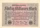 50 Mio Mark Reichsbanknote VF/F (III) - 50 Millionen Mark