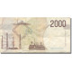 Billet, Italie, 2000 Lire, 1990-1992, Undated (1990-92), KM:115, TB - 2000 Lire