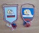 2x Pennant RUSSIA Handball Federation 13x20cm - Handball