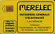 TÉLÉCARTE PHONECARD MONACO OFFICE DES TÉLÉPHONES MERELEC ENTREPRISE ELECTRICITÉ  50 UNITÉS UTILISÉE - Monaco