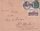 1919 - VIGNETTES GUERRE "LA SOMME DEVASTEE" Sur ENVELOPPE De STRASBOURG (CACHET PROVISOIRE BLEU!) - Cartas & Documentos