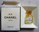 MINIATURE DE PARFUM N° 5 CHANEL PARIS VIDE 1,5 Ml - Miniaturen (leer)