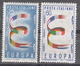 Italy Republic 1957 Europa CEPT Sassone#817-818 Mi#992-993 Mint Never Hinged - 1957