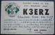 UNITED STATES USA QSL AMATEUR SHORTWAVE RADIO STATION CARD K3ERZ BROOKSIDE MIKE STARRELS PA. POSTCARD ANSICHTSKARTE - Lost Dutchman Mine