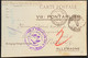 Carte Militaire Française Obl 2x POSTES MILITAIRES BELGIQUE Du 22 & 26 Jui 1915 Pour L"Allemagne 2 Censures !! RR - Army: Belgium