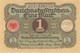 1 Mark 1920 Deutsche Reichsbanknote AU/EF (II)  Darlehenskassenschein - 1 Mark